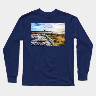 The Holy Island of Lindisfarne Fishing Rope Long Sleeve T-Shirt